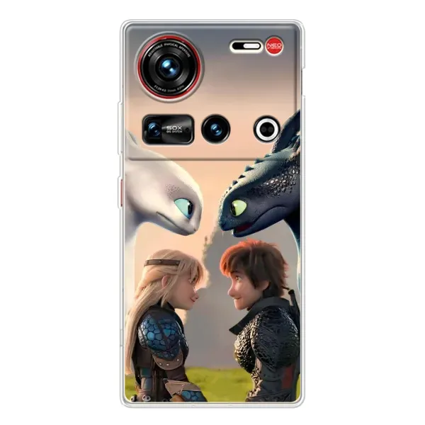 Чохол з принтом «Гикавка і Астрід» для ZTE Nubia Z70 Ultra