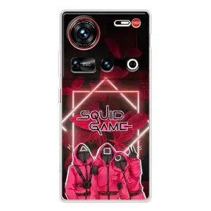 Чехол Гра в кальмара для ZTE Nubia Z70 Ultra (Охранники Игра кальмара)