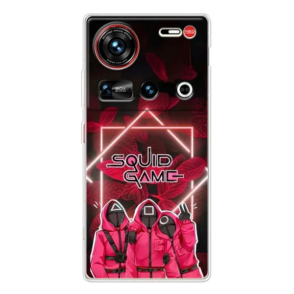 Чехол с принтом «Охранники Игра кальмара» для ZTE Nubia Z70 Ultra Чехол с принтом «Охранники Игра кальмара» для ZTE Nubia Z70 Ultra