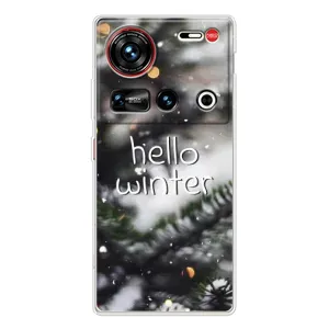 Новогодние, Праздничные Чехлы для ZTE Nubia Z70 Ultra - 2024 год (Hello winter)