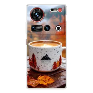 Чехол с уникальным дизайном «Осень с кофе» для ZTE Nubia Z70 Ultra (Кофе на природе)