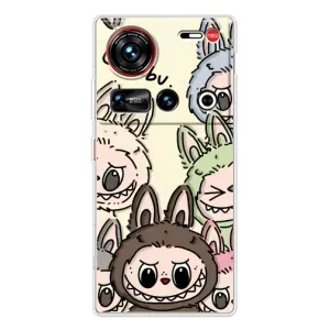 Чехол с Лабубу на ZTE Nubia Z70 Ultra (Золотая обезьяна Bored Ape)