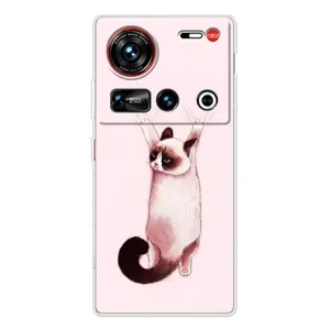 Чехол на 傳說 ZTE Nubia Z70 Ultra с Котами (VPrint) (Котик падает)