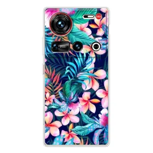 Чехол для 傳說 ZTE Nubia Z70 Ultra - с принтом (Дизайнерские) (AlphaPrint) (Красочные цветы)
