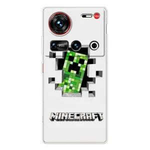 Чехол Майнкрафт на ZTE Nubia Z70 Ultra (AlphaPrint) Minecraft (крипер Майнкрафт)