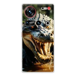 Чохол з картинкою 'Хижаки' для ZTE Nubia Z70 Ultra (Небезпечний крокодил)