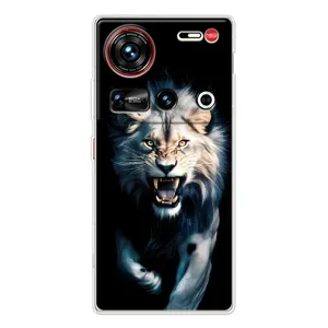 Чохол з картинкою 'Хижаки' для ZTE Nubia Z70 Ultra (Лев у темряві)