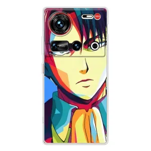 Чохли Персонажі Аніме Наруто для ZTE Nubia Z70 Ultra (AlphaPrint) (Леві Аккерман)