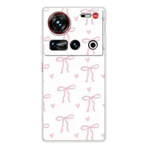 Чехол с бантиками на 傳說 ZTE Nubia Z70 Ultra (Маленькие бантики)