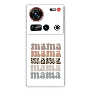 Чехлы для мамы на ZTE Nubia Z70 Ultra (Текстовый коллаж мама)