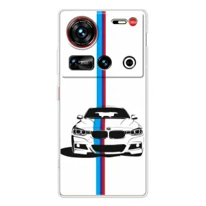 Чехол для 傳說 ZTE Nubia Z70 Ultra - с принтом БМВ (AlphaPrint) (Машина БМВ)