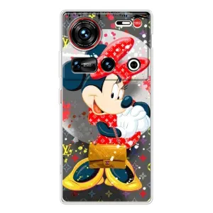 Чехол Disney Mouse ZTE Nubia Z70 Ultra (PREMIUMPrint) (Minni с бантиком)