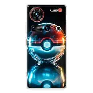 Чехол с Пикачу на ZTE Nubia Z70 Ultra (Мяч Пикачу)