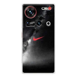 Чехол для ZTE Nubia Z70 Ultra - с принтом Найк (AlphaPrint) (Найк красный)