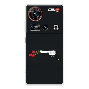 Чехлы (ART) Цветы на ZTE Nubia Z70 Ultra (VPrint) (Неожиданные цветы)
