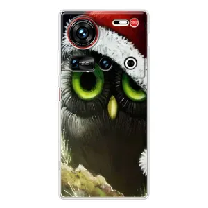 Новогодние Чехлы для 傳說 ZTE Nubia Z70 Ultra (VPrint) (Новогодняя Сова)