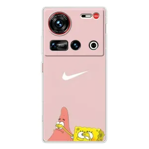 Чехол Губка Боб для 傳說 ZTE Nubia Z70 Ultra (Патрик и Губка)