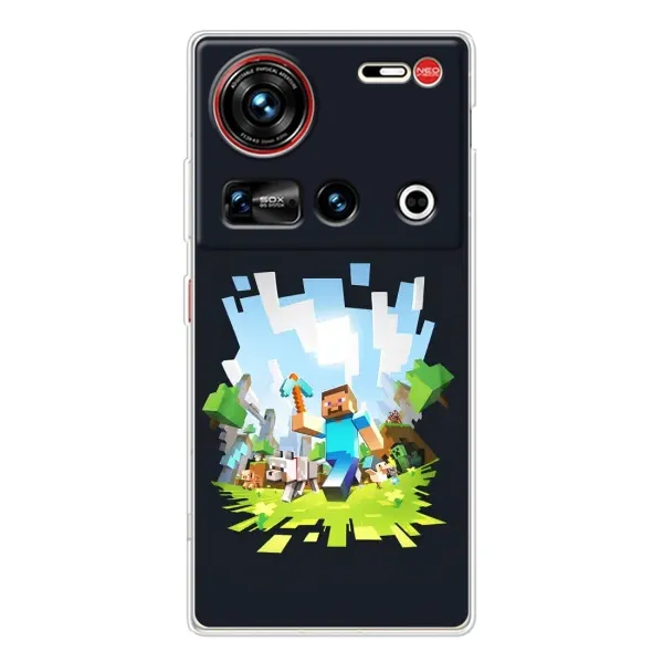 Чехол с принтом «персонажи Minecraft» для ZTE Nubia Z70 Ultra Чехол с принтом «персонажи Minecraft» для ZTE Nubia Z70 Ultra