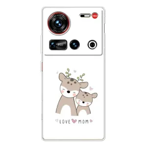Чехлы для мамы на ZTE Nubia Z70 Ultra (Оленята мама и малыш)