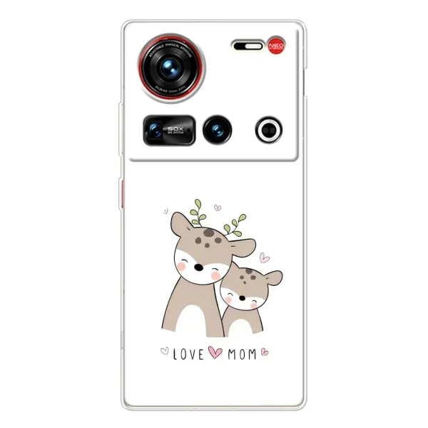 Чехол с принтом «Оленята мама и малыш» для ZTE Nubia Z70 Ultra Чехол с принтом «Оленята мама и малыш» для ZTE Nubia Z70 Ultra