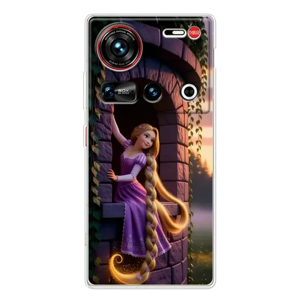 Чехол с принтом «Рапунцель на башне» для ZTE Nubia Z70 Ultra