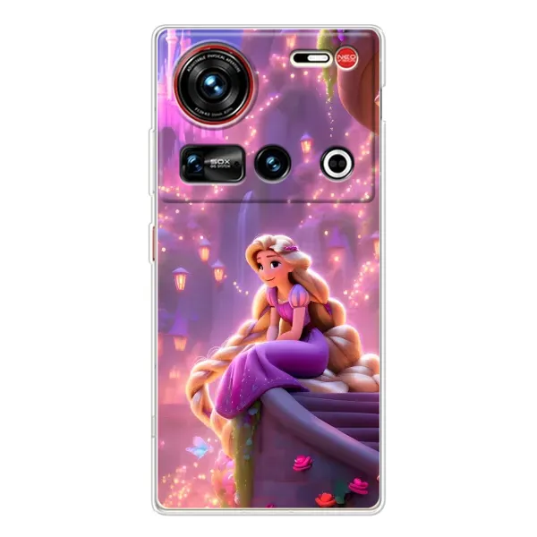 Чехол с принтом «Рапунцель в замке» для ZTE Nubia Z70 Ultra