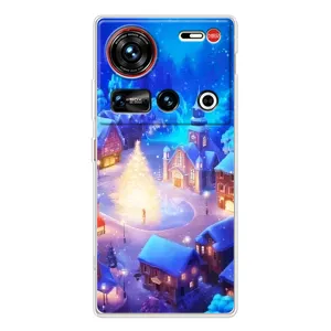 Рождественские Чехлы для ZTE Nubia Z70 Ultra (VPrint) (Рождественский город)
