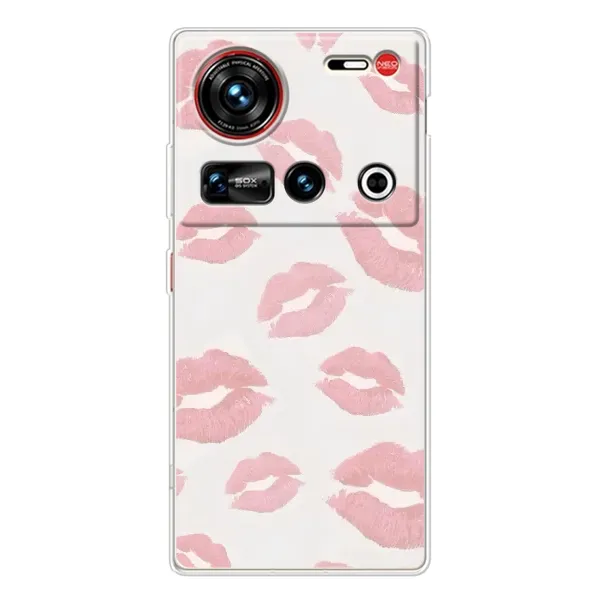 Чехол с принтом «Розовые губы» для ZTE Nubia Z70 Ultra