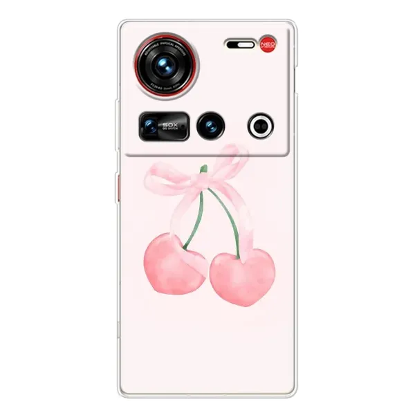 Чехол с принтом «Розовые вишни» для ZTE Nubia Z70 Ultra