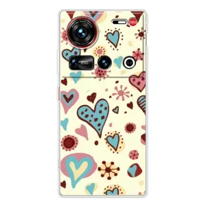 Чехлы для любимой на 傳說 ZTE Nubia Z70 Ultra (VPrint) (Сердечки)