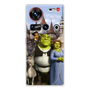 Чехол с мультфильмом Шрек на ZTE Nubia Z70 Ultra (Сказочные герои Шрека)
