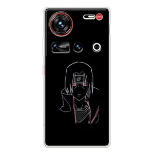 Чохли на тему: Ітачи Учіха для ZTE Nubia Z70 Ultra (AlphaPrint) (силует Ітачі)
