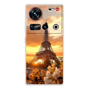 Чехол Эйфелева Башня для ZTE Nubia Z70 Ultra - (AlphaPrint) (Солнечная башня)