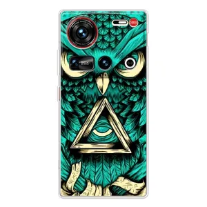 Чехол с птицами на ZTE Nubia Z70 Ultra (VPrint) (Сова с глазом)