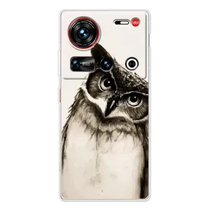 Чехол с птицами на ZTE Nubia Z70 Ultra (VPrint) (Сова)