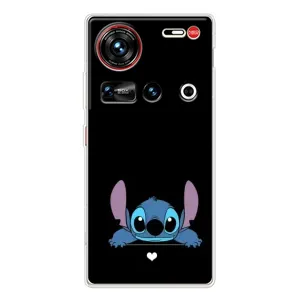 Чехол с принтом Стич на ZTE Nubia Z70 Ultra (Стич на черном)