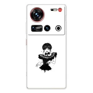 Чехлы Венсдей на ZTE Nubia Z70 Ultra Уэнсдей (AlphaPrint) (танец Уэнздей)
