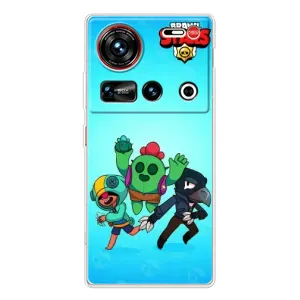 Чехлы Brawl Stars для ZTE Nubia Z70 Ultra (AlphaPrint) (Тріо героїв)