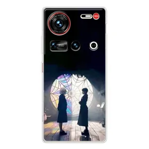 Чехлы Венсдей на ZTE Nubia Z70 Ultra Уэнсдей (AlphaPrint) (Уэнздей и Инид)