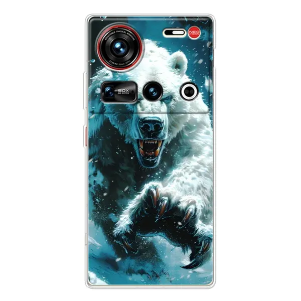 Чохол з принтом «Полярний ведмідь» для ZTE Nubia Z70 Ultra