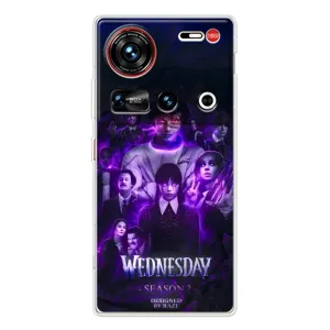 Чехол с дизайном Венздей 2 на ZTE Nubia Z70 Ultra (Фиолетовая магия Уэнздей)