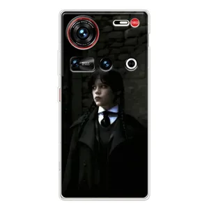 Чехол с дизайном Венздей 2 на ZTE Nubia Z70 Ultra (Темный стиль Уэнздей)