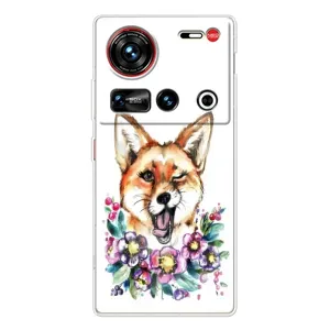 Чехлы с картинкой Лисички для ZTE Nubia Z70 Ultra (VPrint) (Веселая лисичка)