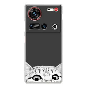 Чехол на 傳說 ZTE Nubia Z70 Ultra с Котами (VPrint) (Выглядывает кот)