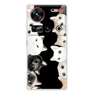 Чехол на 傳說 ZTE Nubia Z70 Ultra с Котами (VPrint) (Взгляд котов)