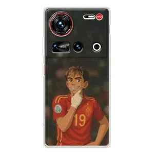 Чехол с футболистом Ламин Ямаль ZTE Nubia Z70 Ultra (Ямаль аниме)