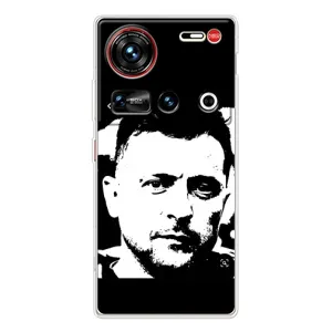 Чехол для ZTE Nubia Z70 Ultra (AlphaPrint - с принтом Зеленского) (Зеленский АРТ)