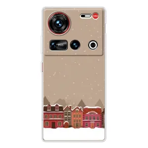 Новогодние, Праздничные Чехлы для ZTE Nubia Z70 Ultra - 2024 год (Зимний город)