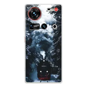 Новогодние, Праздничные Чехлы для ZTE Nubia Z70 Ultra - 2024 год (Зимний поезд)