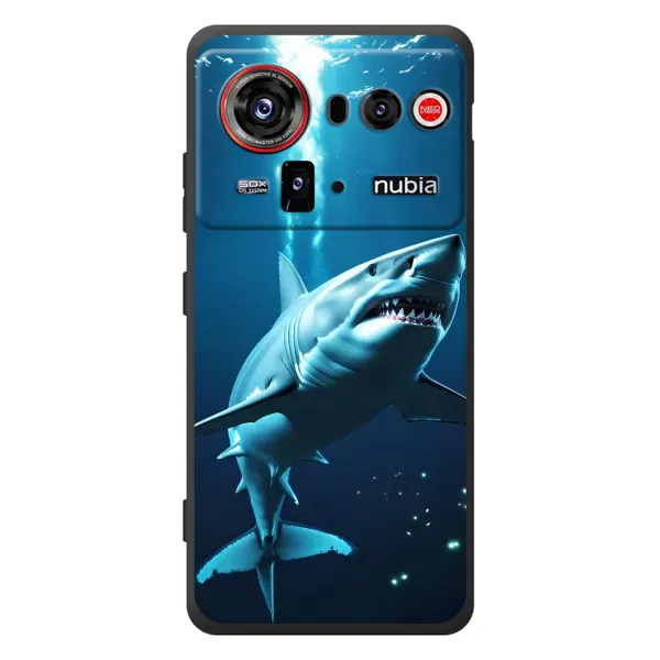 Чехол с принтом «Акула под водой» для ZTE nubia Z80 Ultra